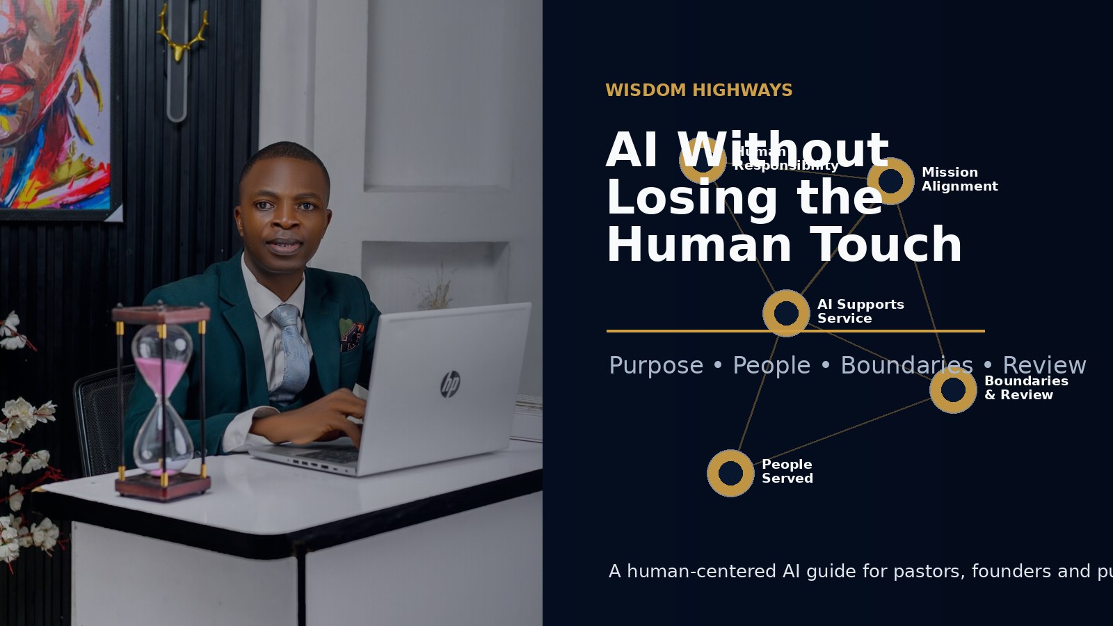 Purpose-driven leader using AI systems while keeping human care and mission at the center